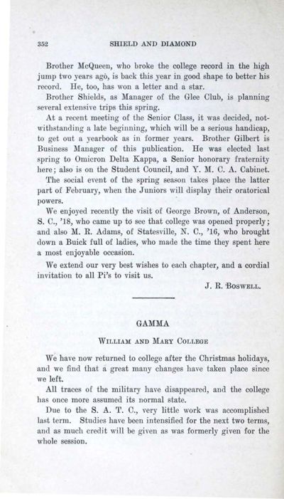 Gamma, February 1919